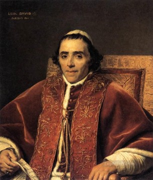  Louis Works - Portrait of Pope Pius VII Neoclassicism Jacques Louis David